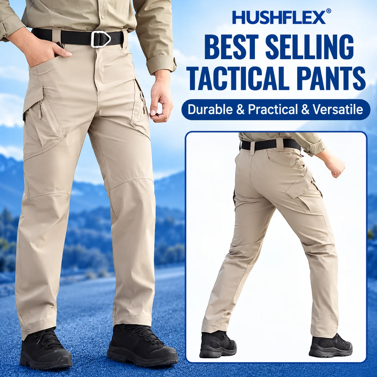 Hushflex- Tactical Waterproof Pants